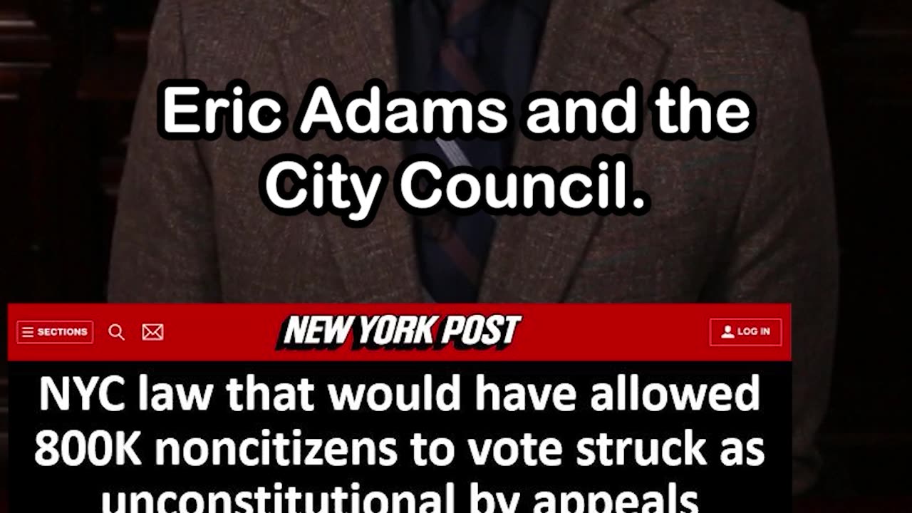 NYC Law Allowing Non-Citizens to Vote Struck Down