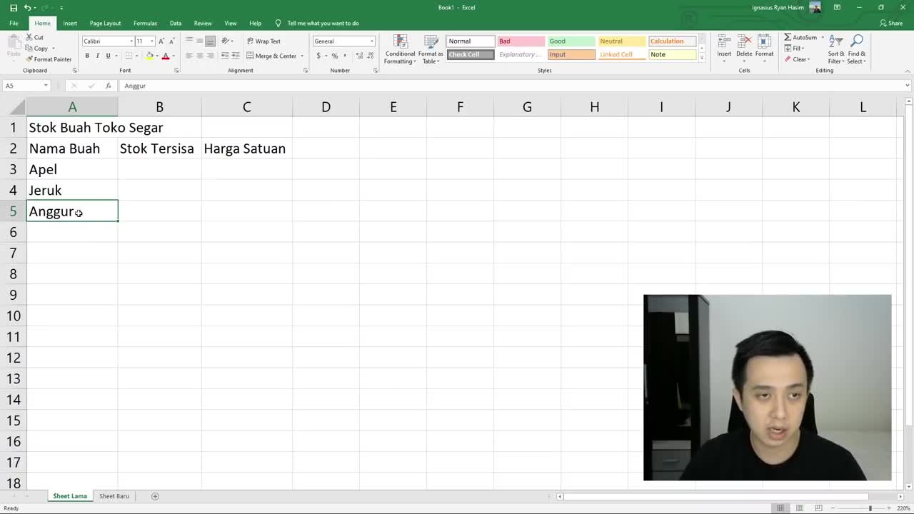 Learn Excel Beginer