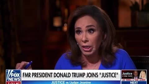 Part 3 of 3: Trump Talks About Joe Biden, Crime In Cities And More In Interview With Judge Jeanine