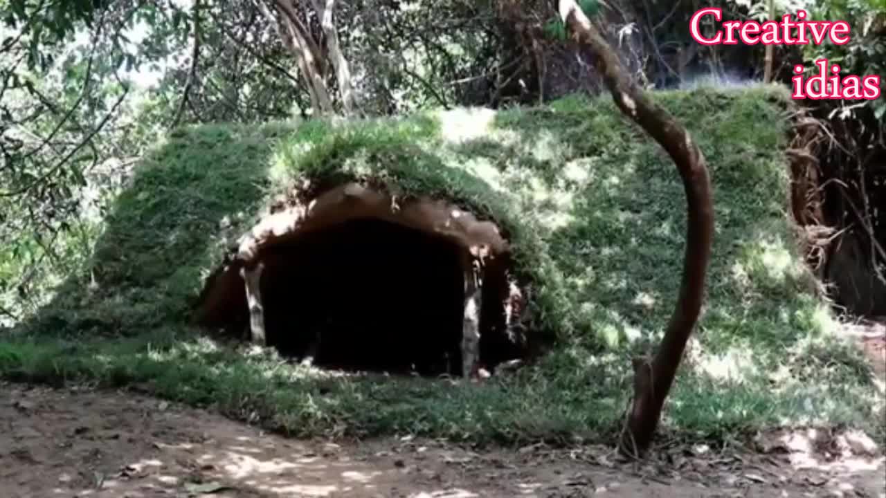 building Underground wooden house