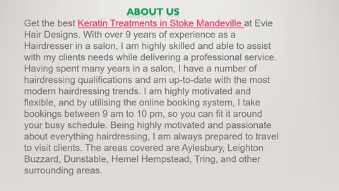 Keratin Treatments in Stoke Mandeville