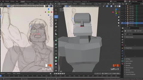 Blender Escultura He-man 03