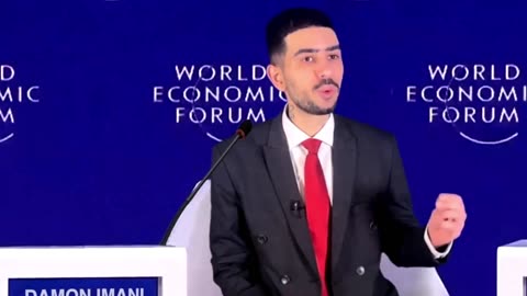 Damon Imani Tells Klaus Schwab the F word...