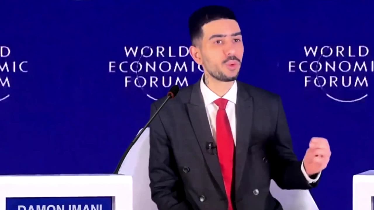 Damon Imani Tells Klaus Schwab the F word...