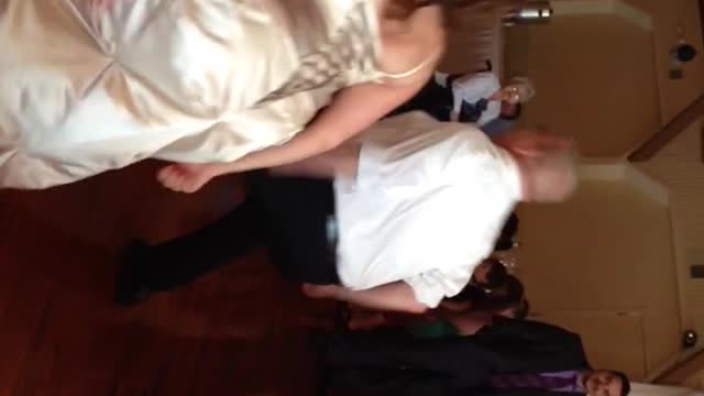 Couple Busts A Move On Wedding Day