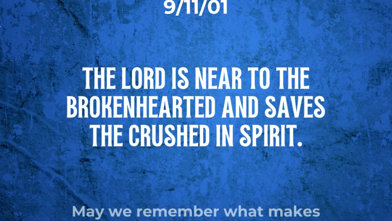 We remember. Let us live with integrity, kindness, and love toward others.
