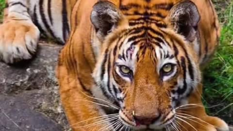 The tiger's home is in the jungle.