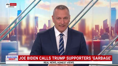 Joe Biden calls Donald Trump supporters 'garbage' during Kamala Harris campaign event