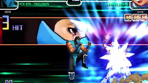 Sub zero (Me) vs Sakura x4 Match #2