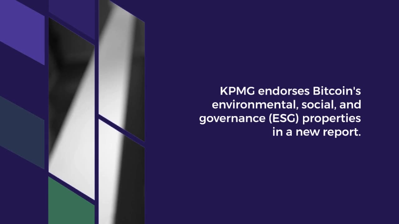 Bitcoin ESG Improving According to Accounting Giant KPMG