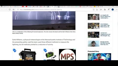 Scientists think that lockdowns may have caused less lightning