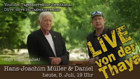 Live von der Thaya - Hans-Joachim Müller und Daniel - 5. Juli 2021