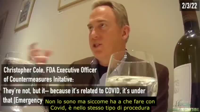 Project Veritas, telecamere nascoste, FDA, scambio di danaro fra il controllore e il controllato.