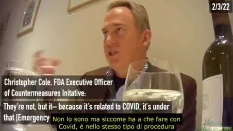 Project Veritas, telecamere nascoste, FDA, scambio di danaro fra il controllore e il controllato.