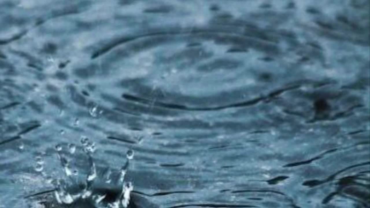 Soothing sound of rain drop