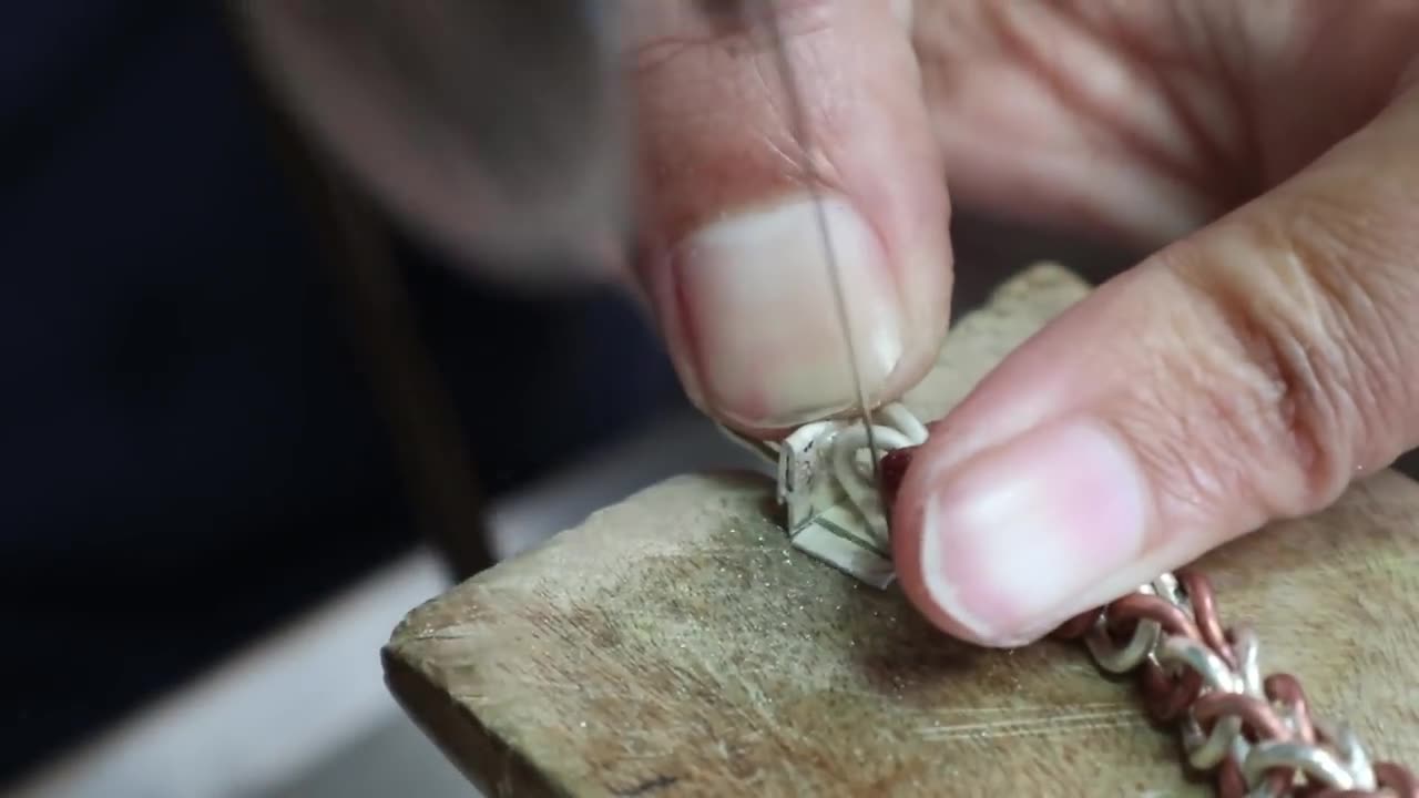 Silver and copper bracelet - how to make a bracelet