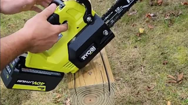 Battery Powered Chainsaw Test