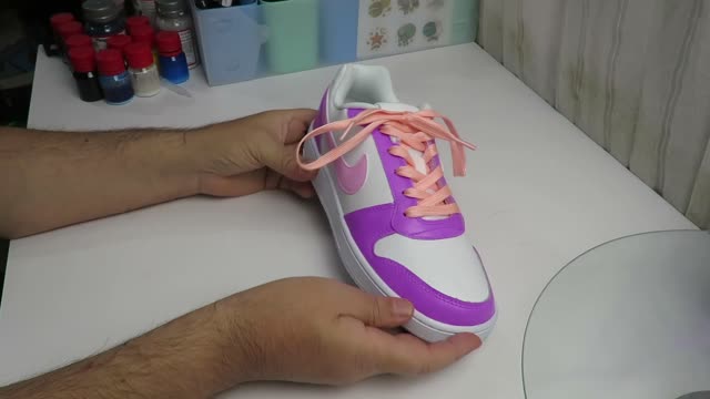 Customização tenis nike ebernon low