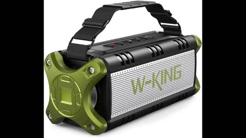 Review: Bluetooth Speaker, W-KING 60W Loud Portable Bluetooth Speaker IPX6 Waterproof, 40H Play...