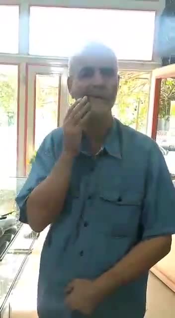 Iran - Man says regime's "Barekat" vaccine paralyzed his face