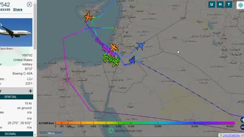 Iran - Israel More Israeli Military Air Traffic