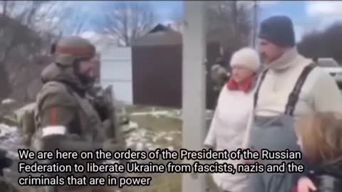 Russian forces liberating ukrainians