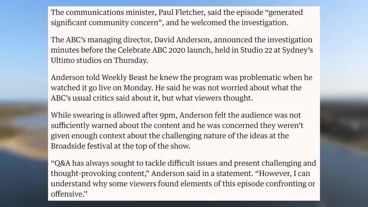 Crazy feminists take over Aussie TV show, then get cancelled