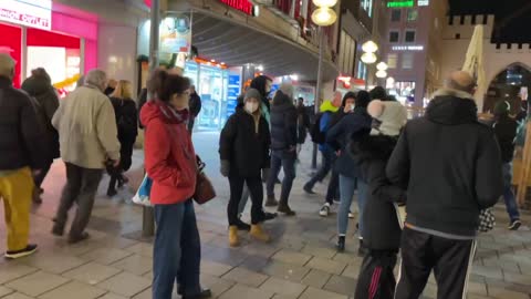 Munich Undercover police agent provocateurs staging a scene