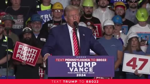 President Trump in Johnstown, PA