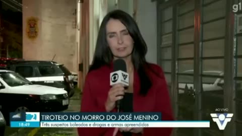 Brazilian reporter collapses live on air