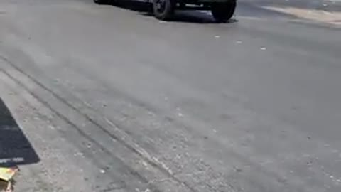 National Guard trucks in Tijuana