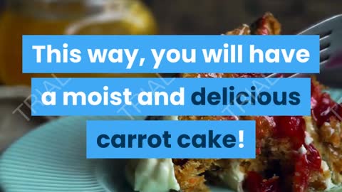 Recipe ;the best carrot cake