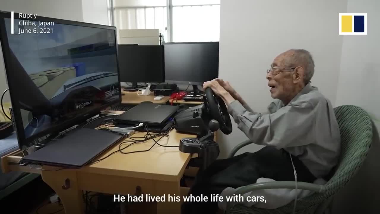 93-year-old Japanese ex-taxi driver becomes YouTube legend at racing games