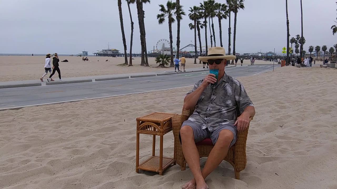 The Beach Captain in Time-Lapse. Santa Monica Pier, Santa Monica, California. TL 009