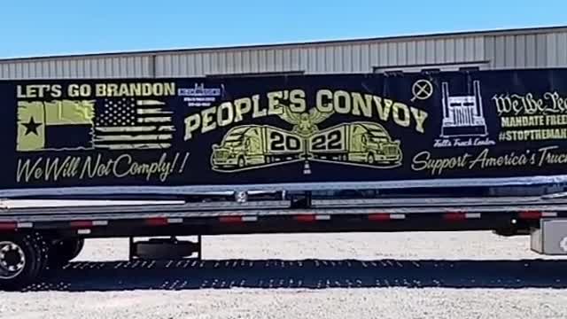 USA CONVOY BIGGEST FREEDOM SIGN