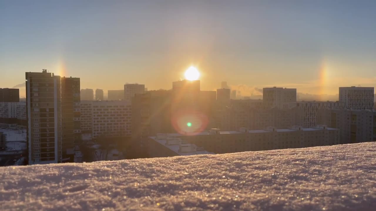 Another beautiful sun dog in Russia 😍