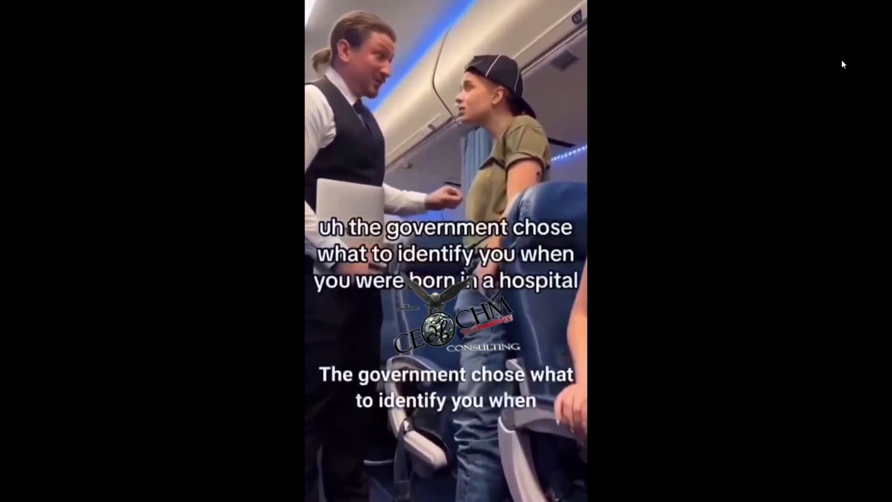 Brainwashed Female IDENTIFYING as a man makes major Scene in Airplane