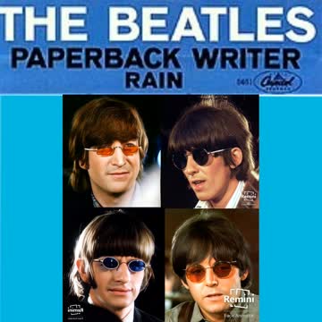 Beatles - Papaerback Writer - App Video - Bubblerock Promo