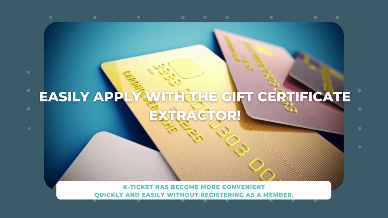 Easily apply with the gift certificate extractor!