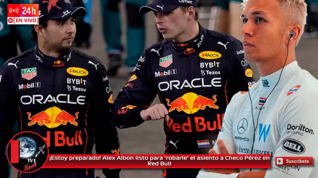 ¡Estoy preparado! Alex Albon listo para 'robarle' el asiento a Checo Pérez en Red Bull