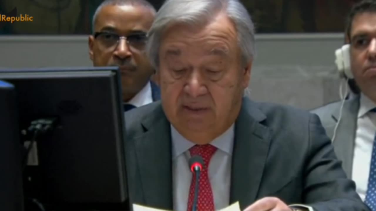 ►🇺🇳🗣Guterres "The Palestinian people have been subjected to 56 years of suffocating occupation."