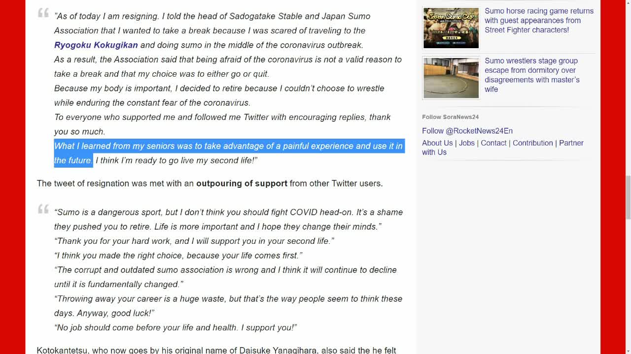 22 yr old wrestler, at zero risk from Coronavirus, RETIRES