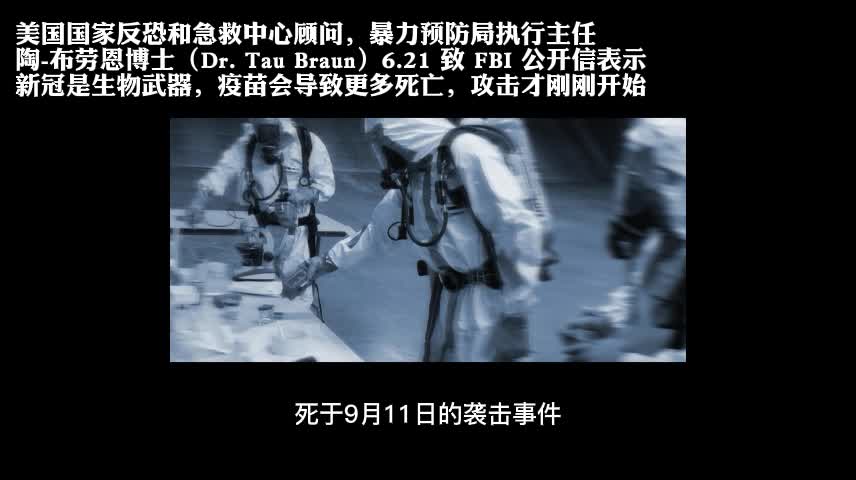 “Spike protein突刺蛋白是很毒的毒素……C_19新冠是biological Weapon,vaccine疫苗會導致更多的死亡!攻擊才剛開始……”