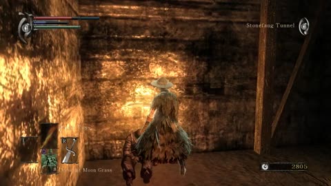 Looking at the black-robed man who entered the door