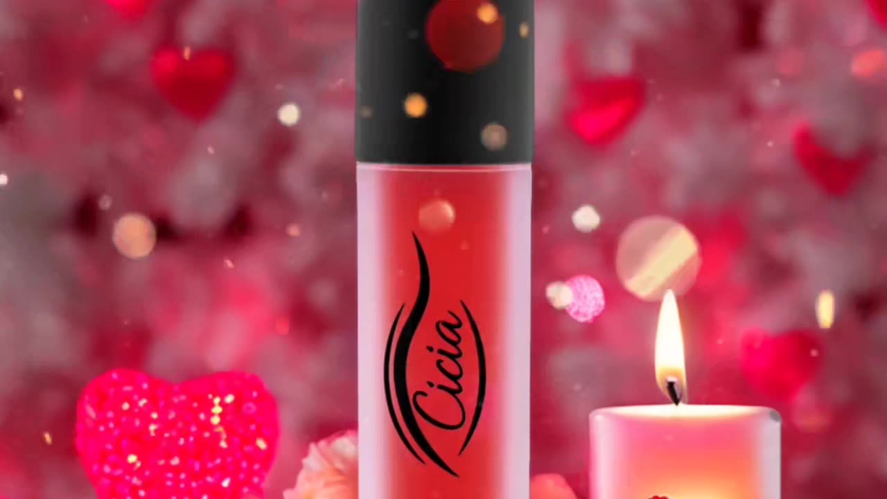 Cicia Premium Red Lip Oil - Cherry Moisturizing and Nourishing Glossy Finish | Lip Care Treatment
