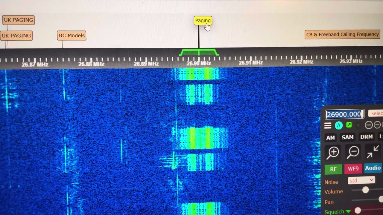 WWV on 25.000 MHz Full Scale - 6 October 2023 - Pro-651 Handheld With HA-TA 27MHz CB Antenna