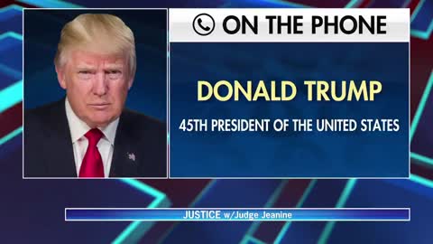 Judge Jeanine and President Donald J Trump discuss his border visit