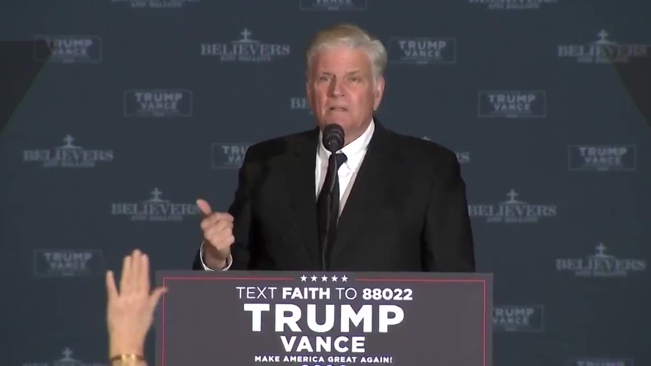 Powerful words from Rev. Franklin Graham in North Carolina πβ¨πΊπΈ #trump2024