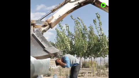 On the dot | A man who can light a lighter with an excavator