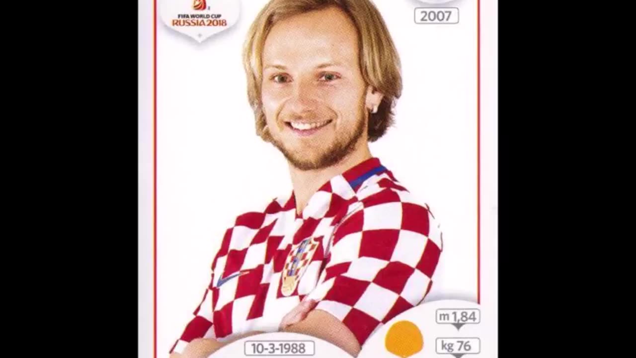 PANINI STICKERS CROATIA TEAM WORLD CUP 2018